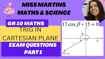Trigonometry CAST diagram Grade 10 Maths Exam Questions PART 1