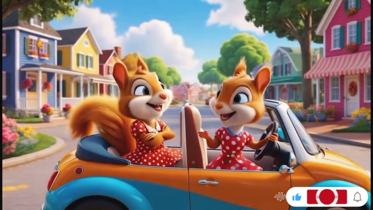 Squirrel’s Shopping Day | Rhymes for kids | Rhymes English | Disney Inn