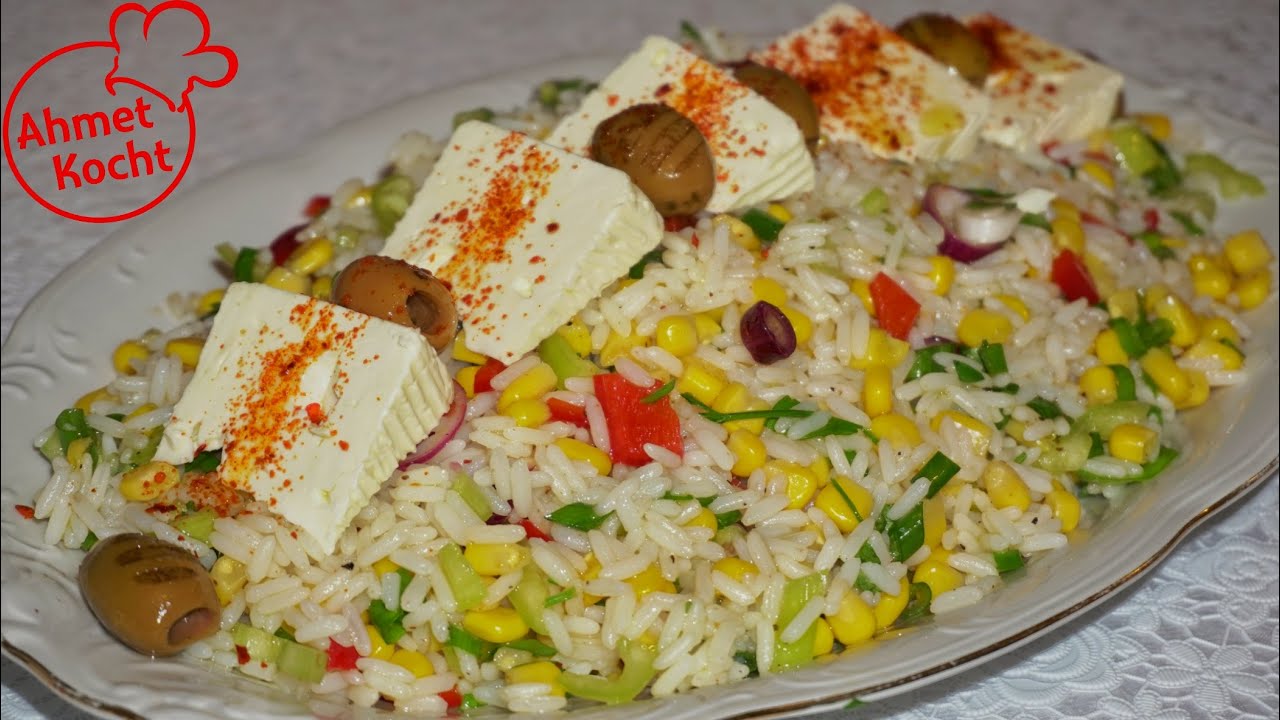 Reissalat mit Schafskäse | Ahmet Kocht | vegetarisch kochen | Folge 473