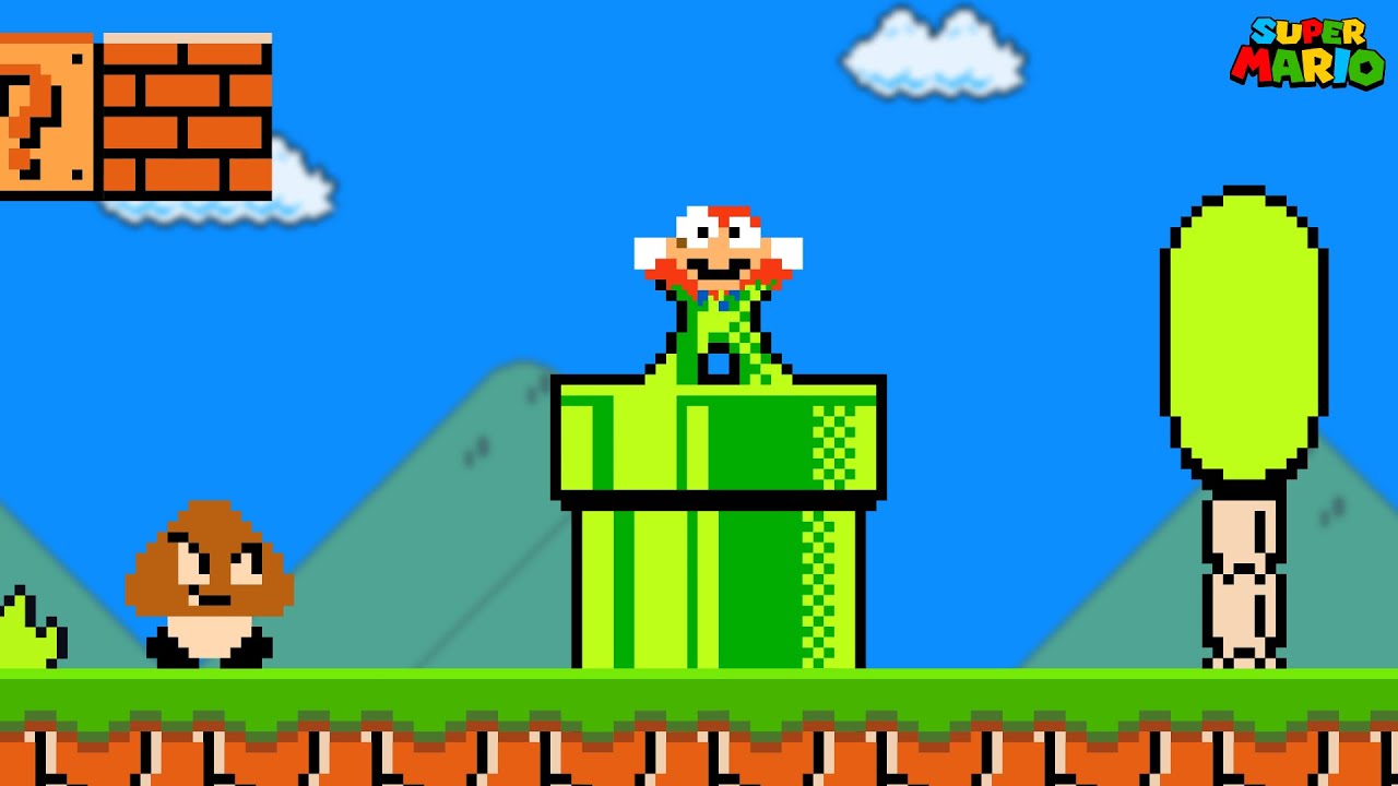 Super Mario Bros , Mario Can't Touch the Color GREEN!