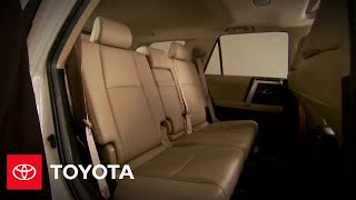 A guide to the 2nd row seat (7 passenger model) in 2010 4runner.
disclaimers: http://bit.ly/kxkq9 toyota usa subscribe:
http://bit.ly/toyotasubscribe abo...