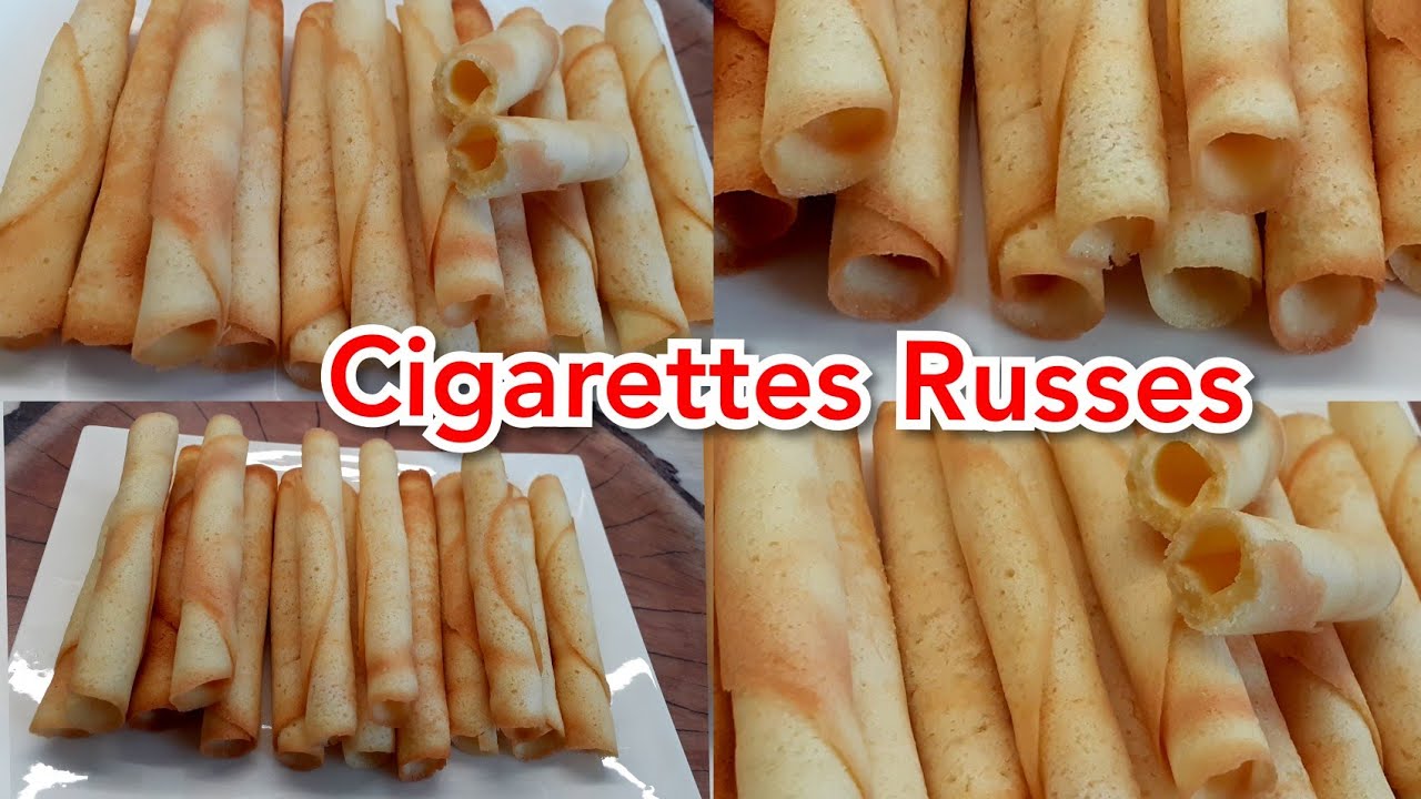 Recette Biscuits Cigarette Russe  💯👌سيكار روسي وبالطريقة سهلة