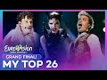 Eurovision 2024 grand final  my top 26
