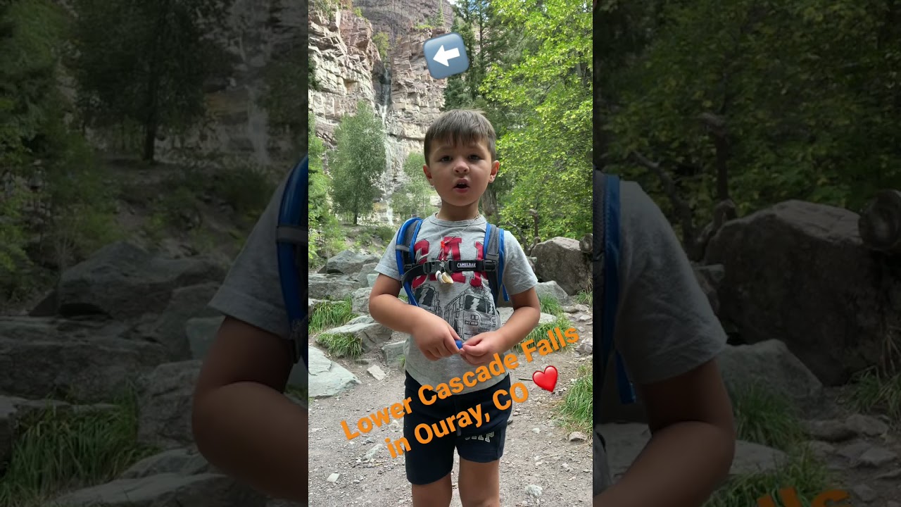 Lower Cascade Falls in Ouray, CO.