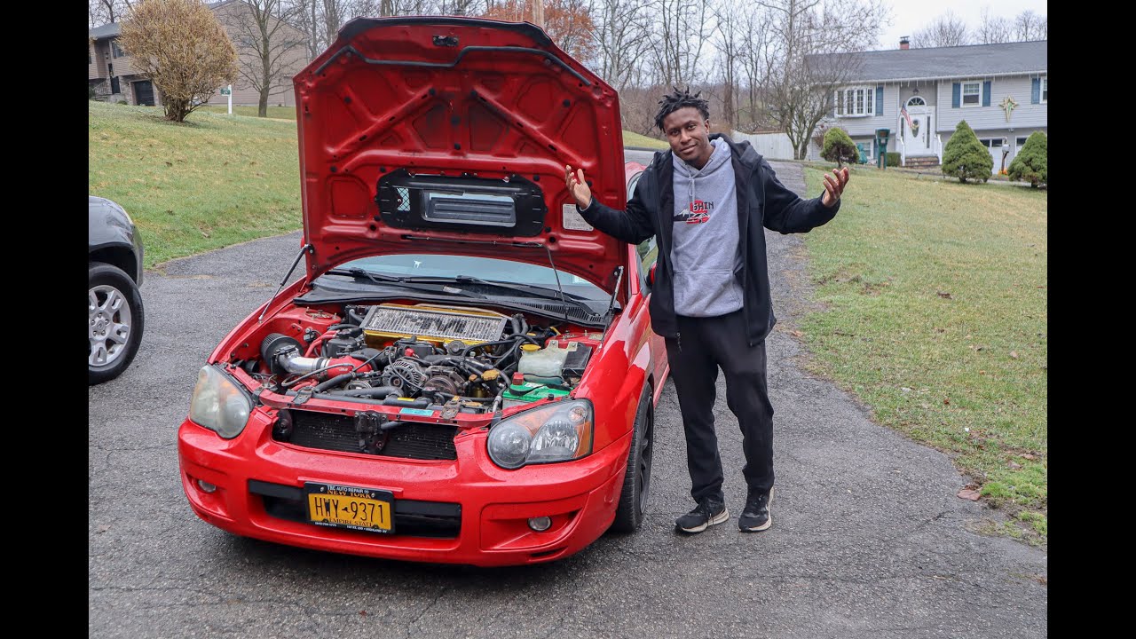 INSTALLING GRIMMSPEED HOOD STRUTS ON MY WRX