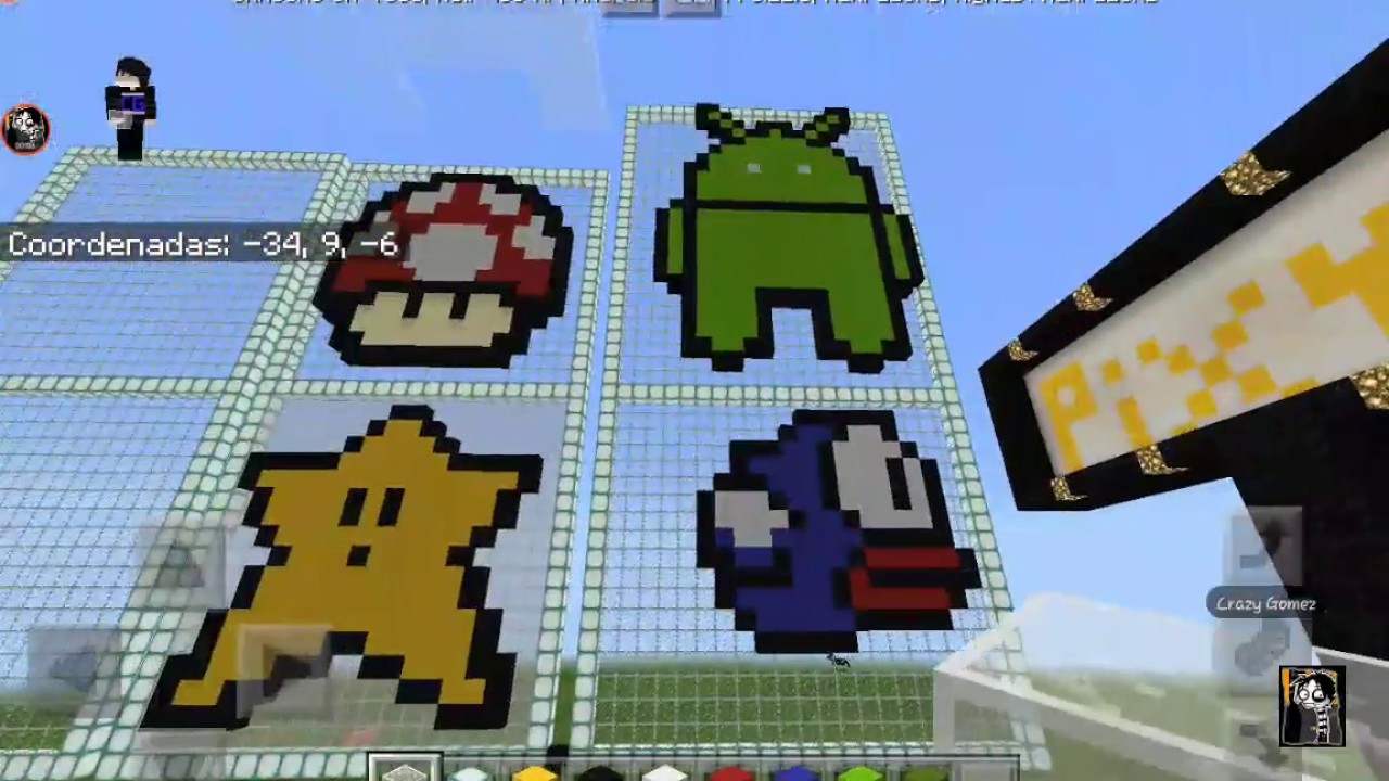 Pixel art #2 tutorial de pescado de mario - YouTube