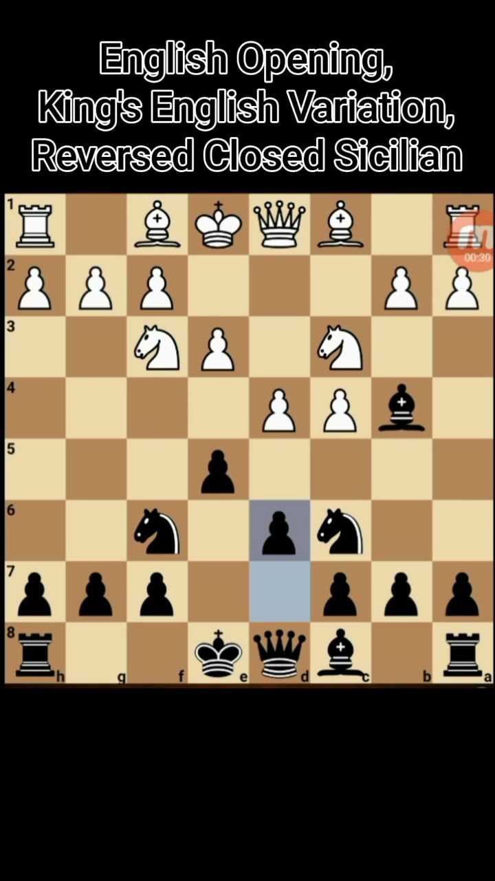 English Opening, King's English Variation, Reversed Closed Sicilian A25 