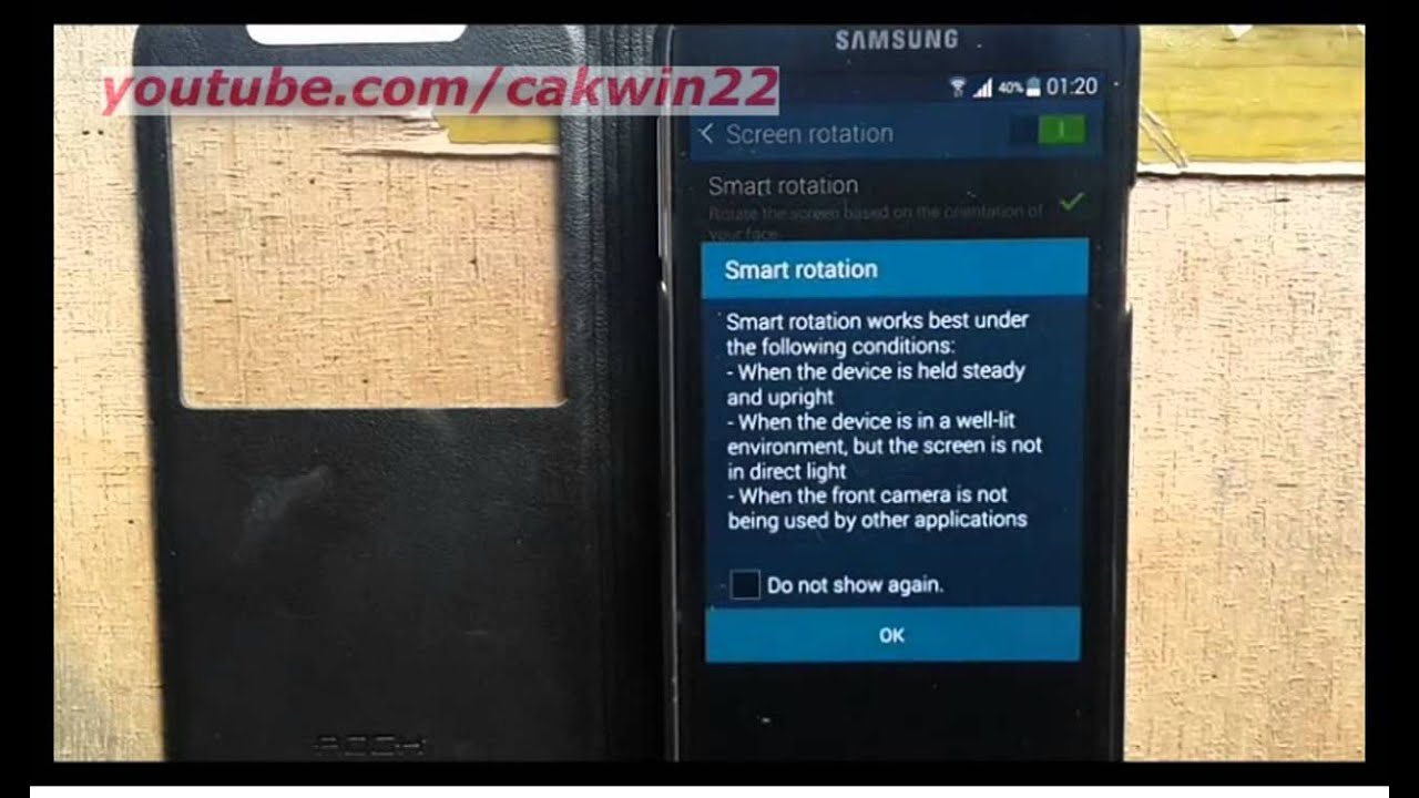 Samsung Galaxy S5 : How to enable smart rotation (Android Phone)