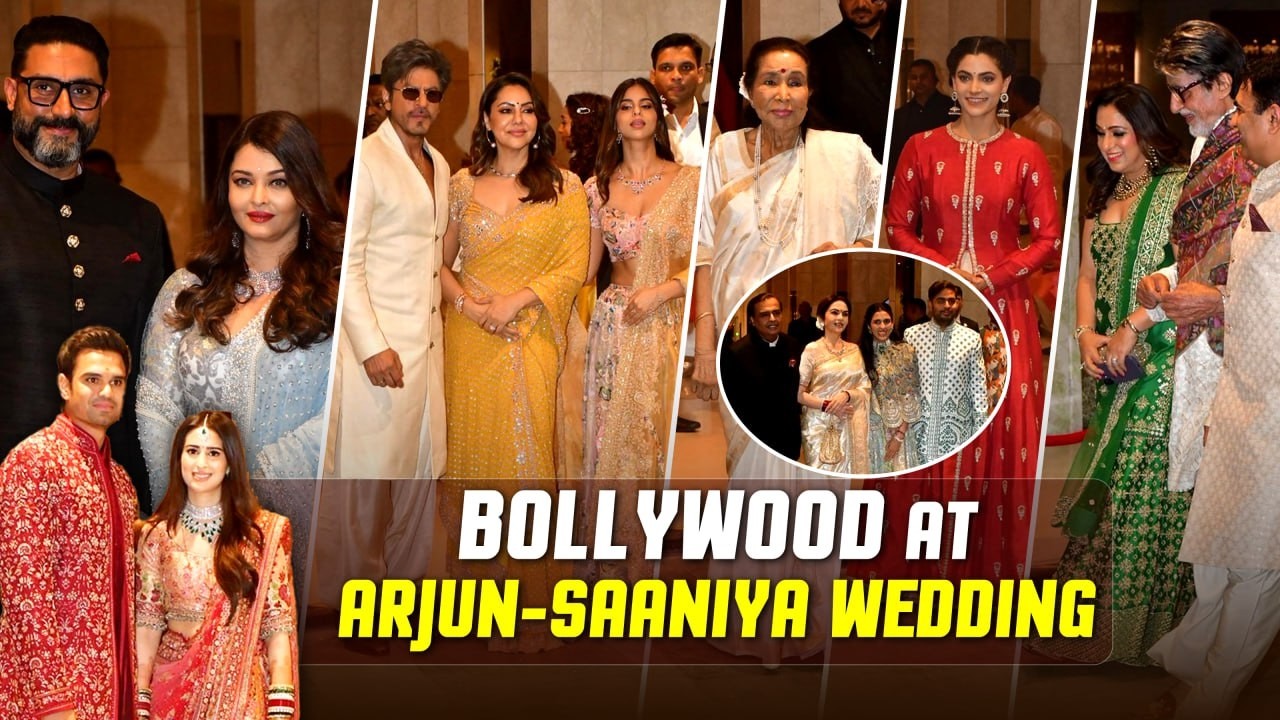 Arjun Tendulkar Wedding: Shahrukh Khan, Amitabh, Ambani Family, Aishwarya-Abhishek & Celebs Attend