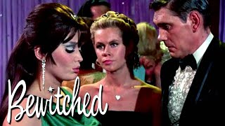 Samantha Fights Another Witch For Darrin | Bewitched