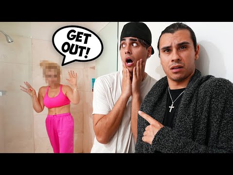 WE CAUGHT THE LOST LADY USING OUR SHOWER!