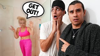 WE CAUGHT THE LOST LADY USING OUR SHOWER!