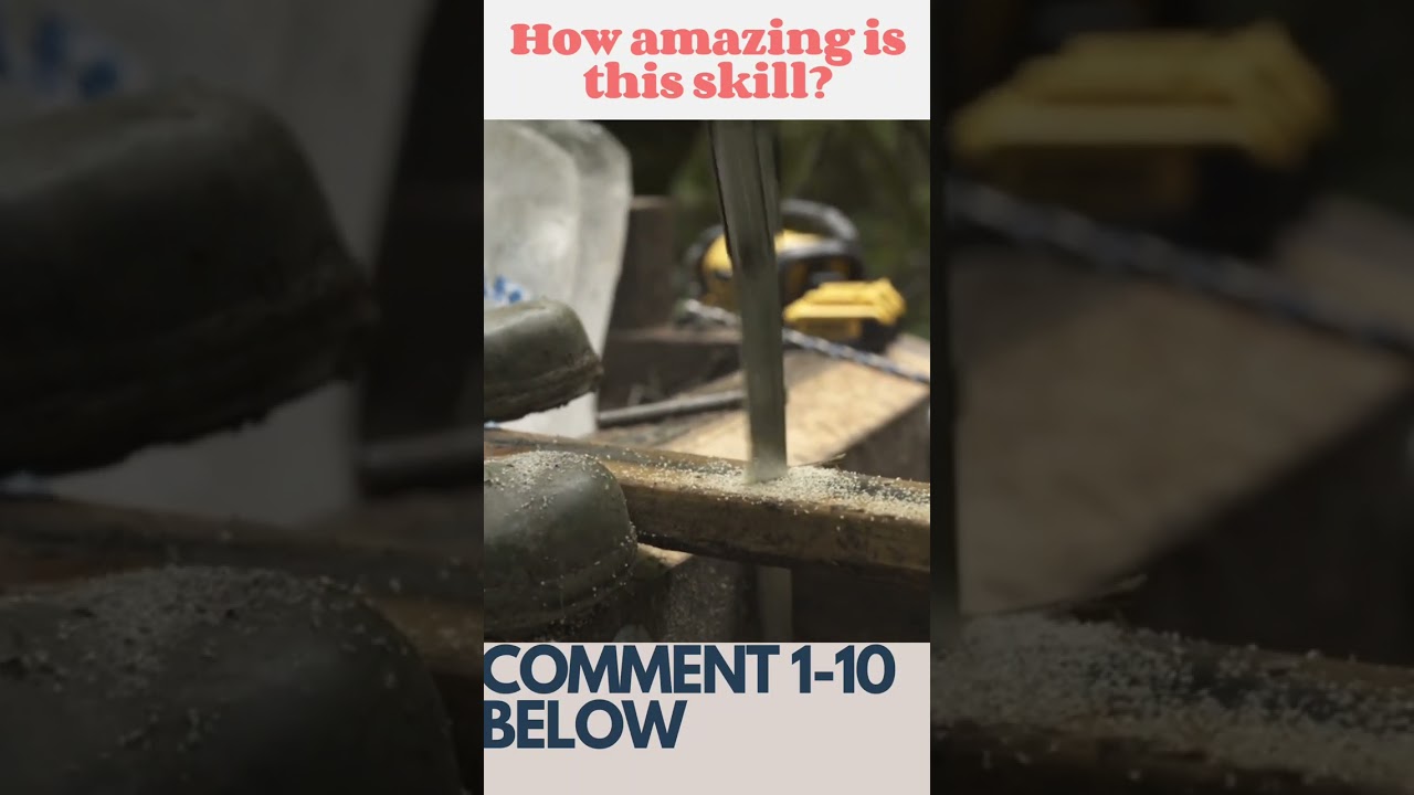 How amazing are these saw skills? 