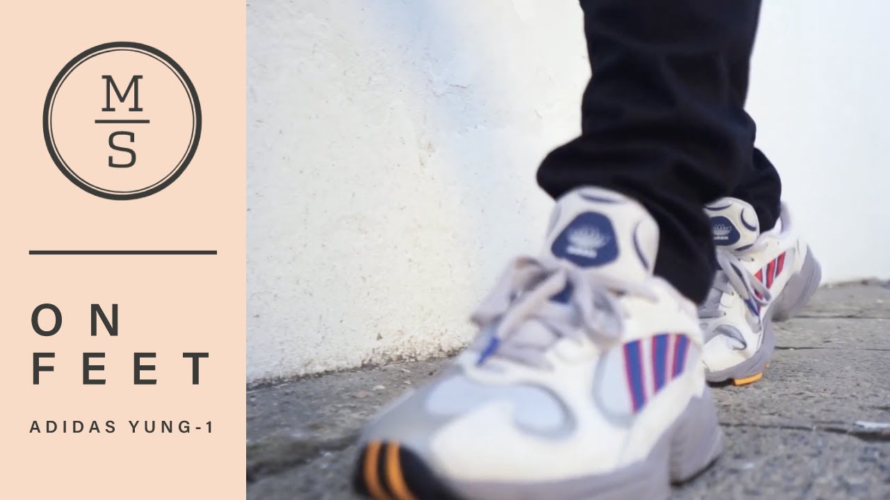 Especial alcanzar comprador Adidas Yung-1 'Grey Two' » On-Feet Review - YouTube