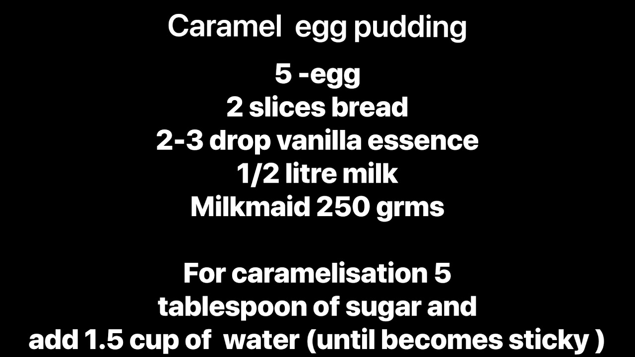Caramel egg pudding without oven easy dessert recipe YouTube