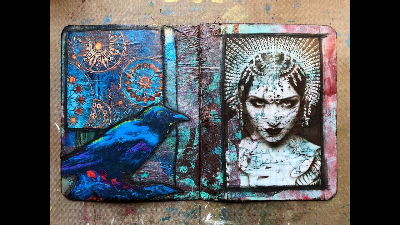 Mixed Media Collage 32, Creating a Cohesive Composition from Random