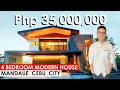 Modern and elegant 2 storey house  lot for sale in mandaue cebu with 4 bedroom