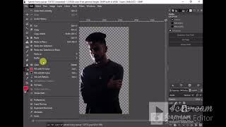 how to background in space in | gimp