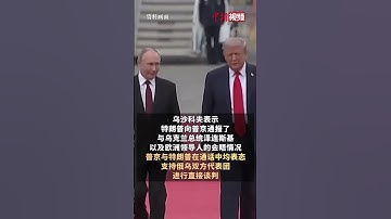 特朗普与普京通话 双方支持俄乌代表团进行直接谈判