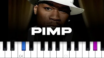 50 Cent - P.I.M.P  (piano tutorial)