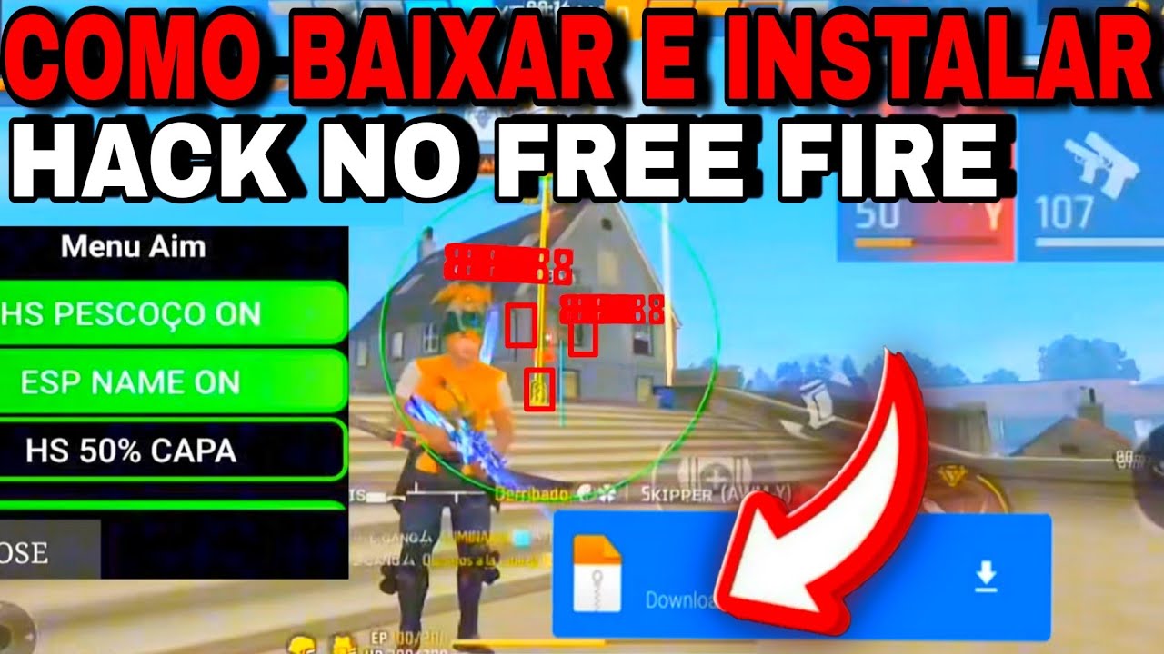 NOVO HACK GRATIS DO FREE FIRE MOD MENU ANT BAN 🤯 100% HS ATUALIZADO COMO BAIXAR E INSTALAR MOD MENU