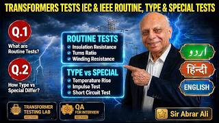All TESTS on TRANSFORMERS as per IEC and  IEEE STANDARDS