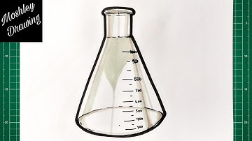How to Draw an Erlenmeyer Flask Step by Step