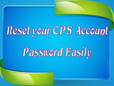 How to Reset CPS Account password Easily