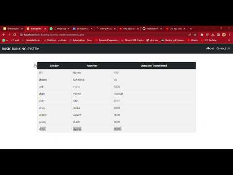 Basic banking System internship project