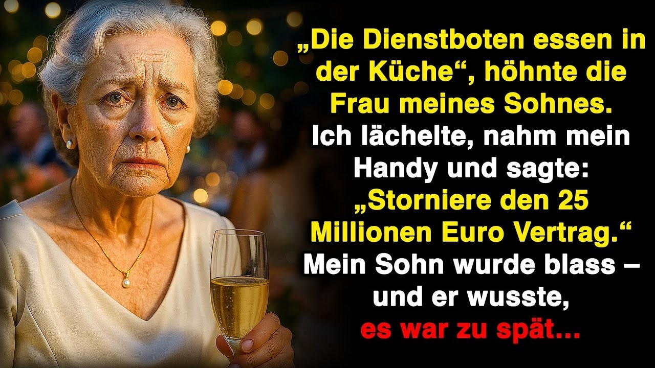 Bei der Hochzeit meines Sohnes setzten sie mich in die Küche – also zog ich mein Handy raus und