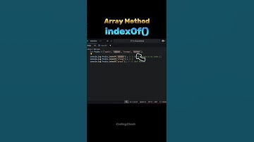 indexOf() method | Javascript Array Methods | #javascript #coding