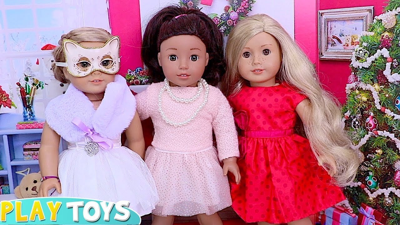 Baby Dolls Dress up Glam Dresses for New Years Party! Play Toys