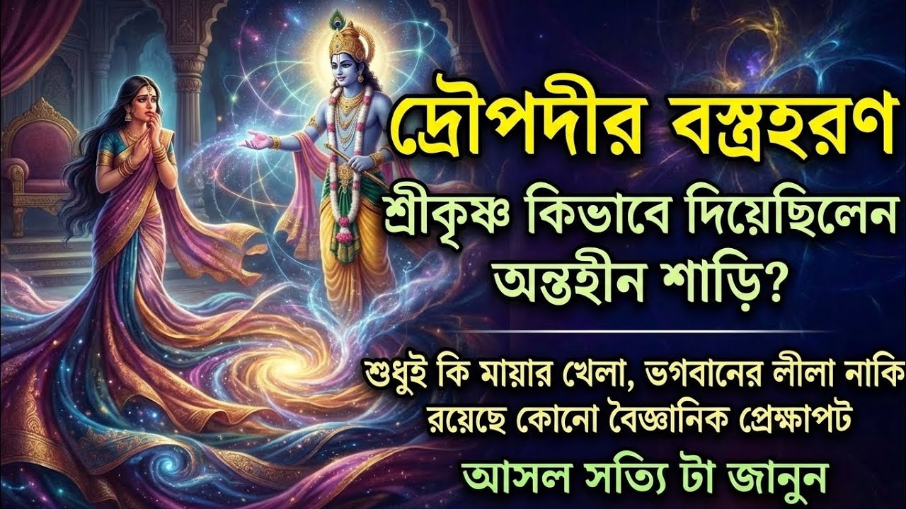 দ্রৌপদীর বস্ত্রহরণ! শ্রীকৃষ্ণ কীভাবে দিলেন অন্তহীন শাড়ি? 🙏 জানুন আসল ঘটনা 😱 মহাভারতের কাহিনী 