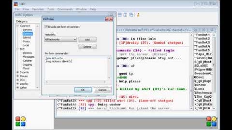 mIRC Toturials - How to join a channel without joining