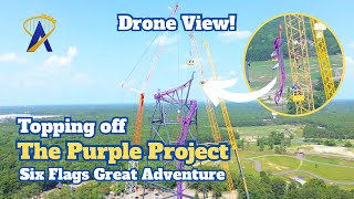 The Purple Project Topped Off at Six Flags - Drone Footage