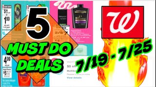 5 MUST DO WALGREENS DEALS (7/19 - 7/25) 🔥