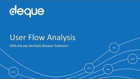 User Flow Analysis feature - axe DevTools Extension