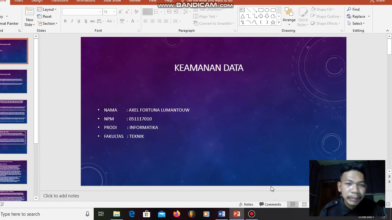 KEAMANAN DATA (PRESENTASI)