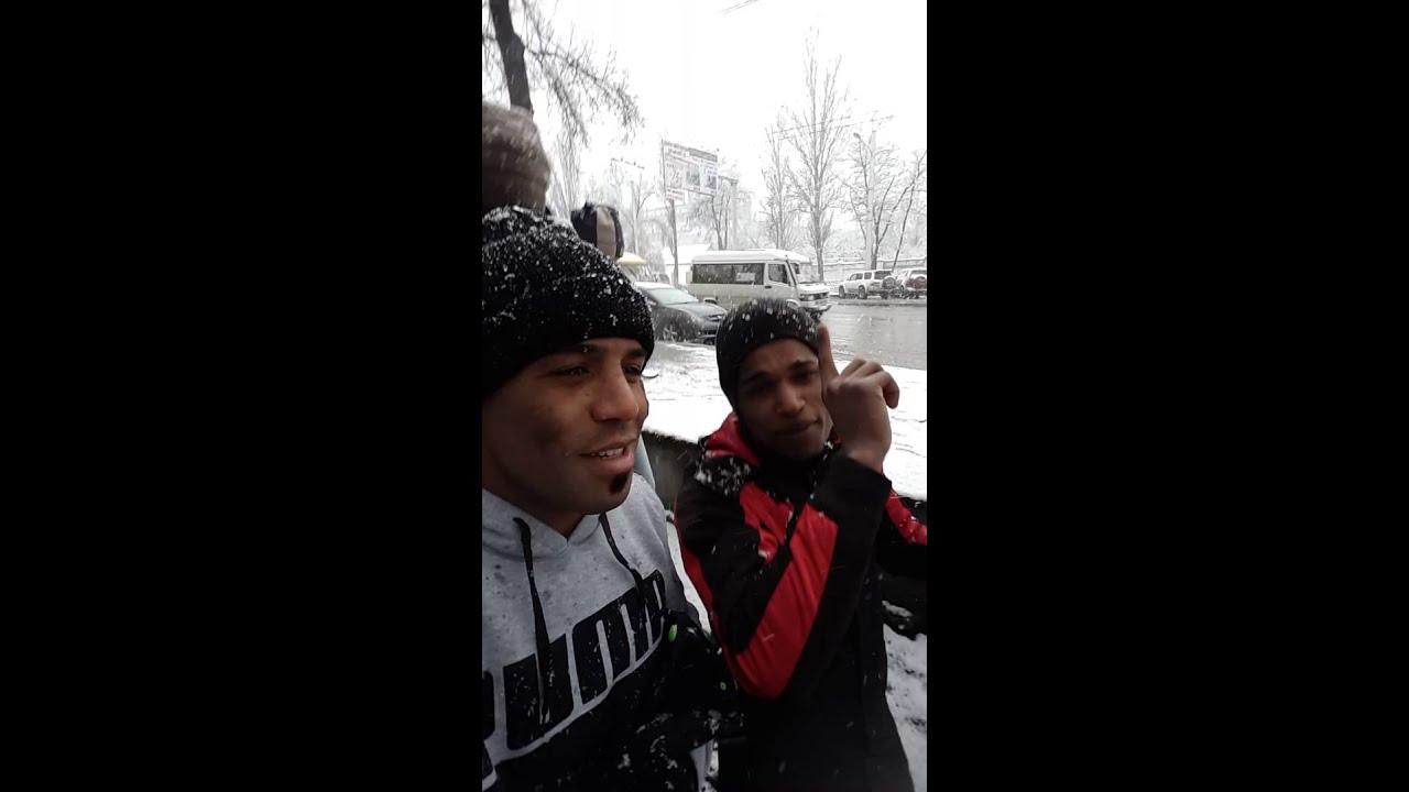 الملاكم وسام سعدي في قرغستان والدنيه تمطر ثلج