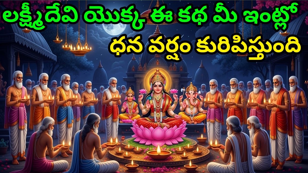 ధన వర్షం కురిపించే లక్ష్మీదేవి కథ | telugu motivational story | bhagavad gita telugu