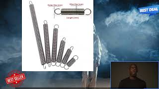 1005003187451890 1pcs Open Hook Tension Spring Pullback Spring Coil Extension Spring Dr