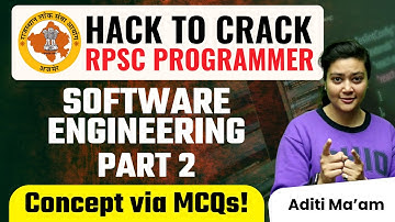 RPSC Programmer Hack to Crack | Software Engineering PYQs Part 2 by Aditi Mam