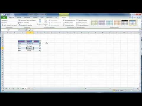 Video: Sådan Tegner Du En Tabel I Excel