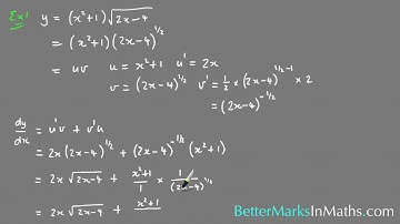 VCE Maths Methods - How To Use The Product Rule