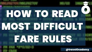 How to read Fare Rules | Special Cases | Save Losses | Amadeus Session 31 | GDS learning | Travel