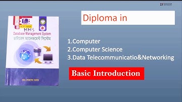 Database Management system | class:1 | Diploma in computer technology | basic introduciton |