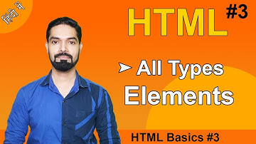 HTML Elements | All Types of HTML Elements | Hindi | #htmlbasic3