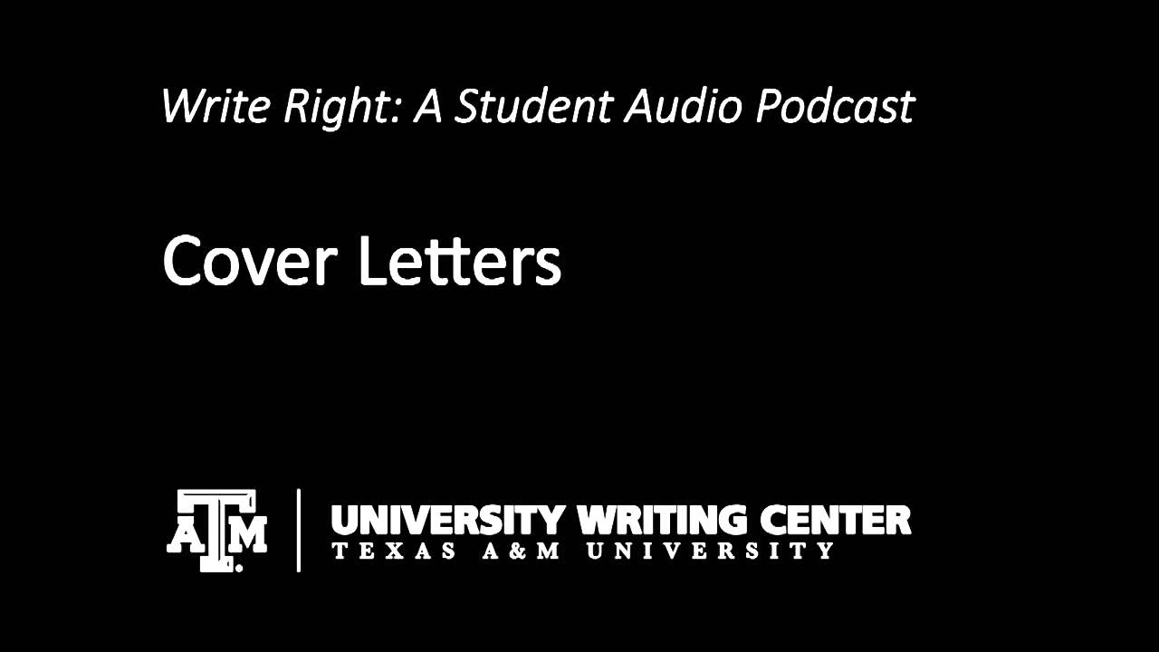 Cover Letters YouTube