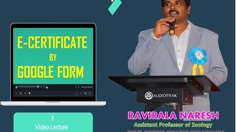 Generating E-Certificate by Google form for Quiz,seminars,Webinars,Workshops