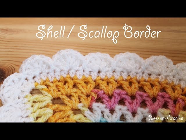 Easy crochet: Shell / Scallop Border